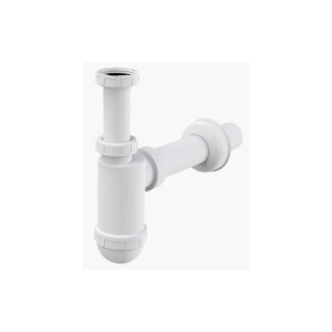 Сифон для умывальника без выпуска, с отводом и декор розеткой ALCAPLAST (25)