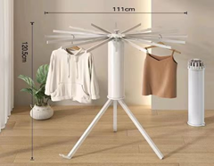 Сушилка для белья напольная раскладная 112*110 см с толстыми прутьями