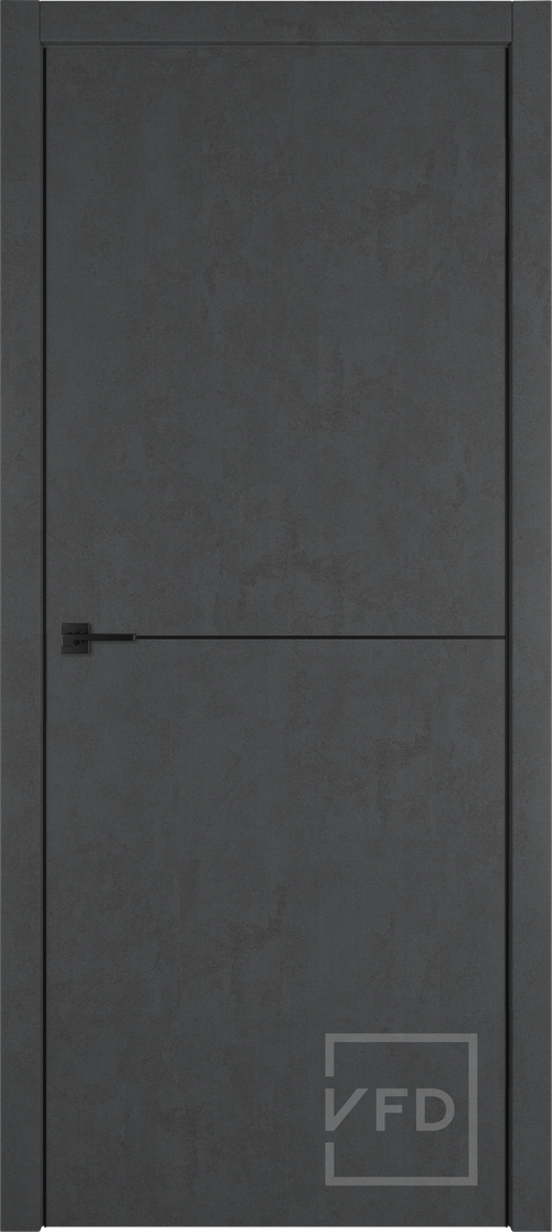 Дверь Urban 1 Jet loft Black mould 2-х BE ПГ600 (врезка под замок)