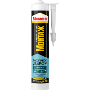 Клей "Момент Монтаж Экспресс Декор" 400 г (12)