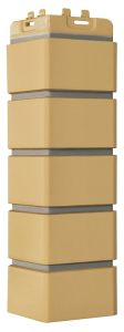 Угол GL Клинкерный кирпич Design песочный (шов RAL 7006) (12)
