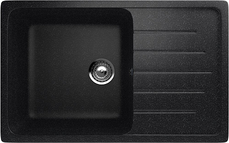 Мойка Ulgran U-400 прямоуг 750*495 черная 308(_1_)
