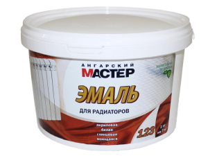 Эмаль Krasland 123 Акриловая д/радиаторов Белый Глянцевая 2кг (4)