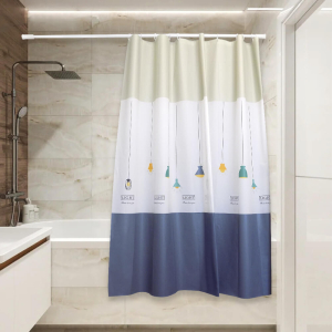 Штора для ванной PV-135 (страйп) 75 gsm 180х180 "САНТИС"