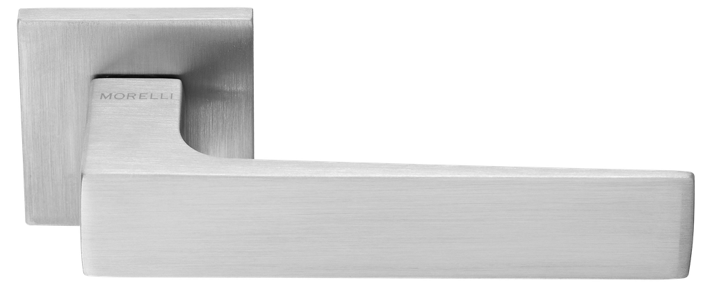 Ручка дверная MH-54-S6 "MIRA" SC, квадр накл 6мм, мат хром