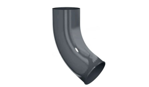 Колено круглой трубы ККТф. ПС 100 0,6 -графит*2(3) RAL 7024 пурал