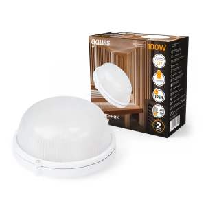 Светильник Gauss НБП IP54 255*240*108 круг под лампу Е27 max 100W, 1/8(_10_)