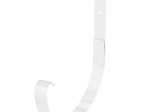 Держатель желоба ДЖф. "ПС" 125*256 -белый*2 RAL 9003 (длинный)