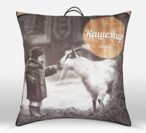 Подушка Кашемир 70х70 упругая 100% хлопок (Ивш)