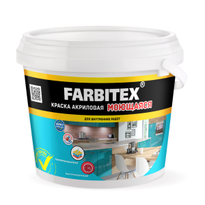 Краска Farbitex Акриловая Моющаяся 13 кг (1/44)