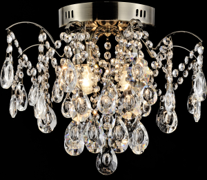 Люстра AU31604/4-400 AB Хрусталь 400*350 античная бронза E27*4*60W