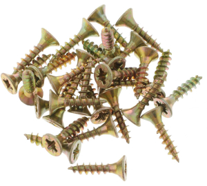 Саморезы универсальные 3х16 мм (35 шт) желт/оц - пакет/10