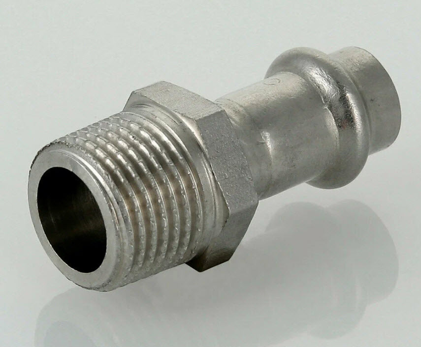 Соединитель нерж. сталь с нар.р. 22х1" (5/70)