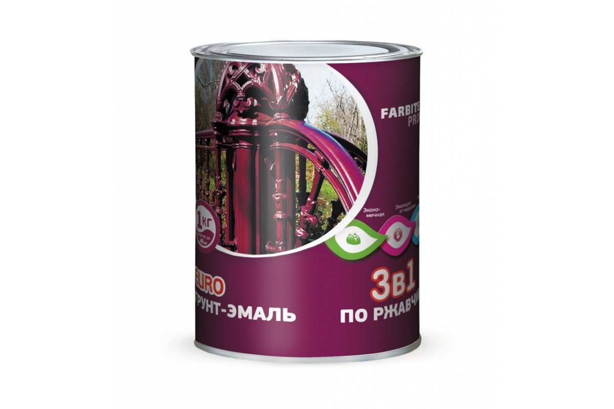 Грунт-эмаль по ржавчине Серебро Профи 2кг Olecolor Глянц. (6)