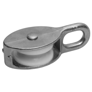 Блок для троса одинарный оцинк. (нейлон.шкив) 30мм (1 шт) - пакет (10)