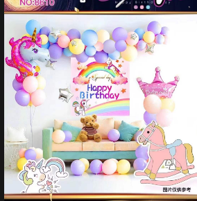 Наб. шаров детск. "Единорог"