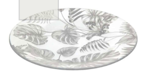 Тарелка упроч. ДЖАНГЛ 260 мм цв.белый (рис.28883)