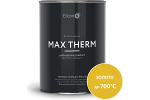 Термостойкая эмаль Elcon золото 700 градусов 0,8 кг (12)