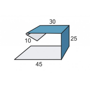 Планка начальная Woodstock 12х15х3000 (ECOSTEEL-01-Мореный дуб-0.5)