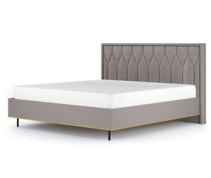 Кровать 1600*2000 Капри с универ. царг. (Категория Склад 2) (Lama (YP582) 34мм , Lama (YP582) 34мм)