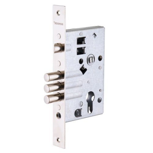 Замок врезной BORDER ЗВ4-3/55 с защёлкой, ригелем 12мм (25)