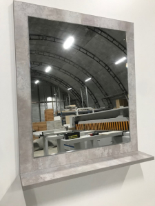 Зеркало Анита Лайт с полочкой 60 БЕТОН (1)