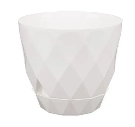 Кашпо "Laurel" D145мм 1,3л с/п Белый (20) 221610829/01