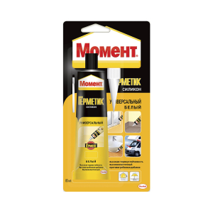 Герметик "Момент" Силик универ. 70мл белый (12)
