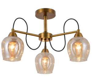 Светильник потолочный 06338/3 GOLD BRONZE (4) (RL)