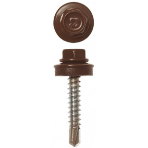 Саморез кровел. 4,8*29 RAL 8017 шок.-корич (250/3000/4000)