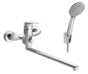 Смеситель для ванны-душа Santek Форт  длинный излив, с аксессуарами, хром (8)