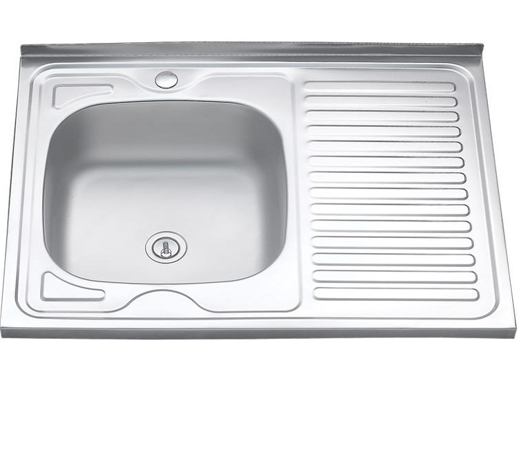 Мойка нерж накл 160*0.6мм 80*60 лев (15)