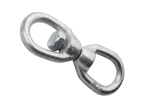 Вертлюг петля-петля оцинк.  6мм (1 шт) - пакет (10)