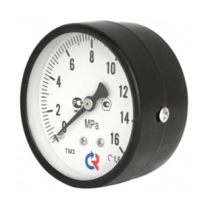 Манометр ТМ-310Т.00(0-1,6MPa)G1/4.2,5 L= 63мм, осевое присоед. 2.5 КТ РОСМА