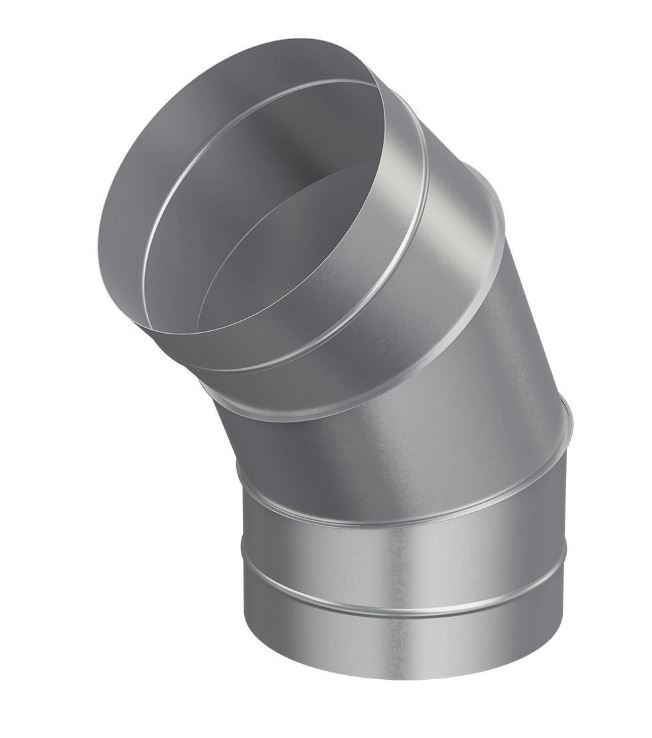 Отвод OTG D200 45° оцинк.сталь ERA PRO (14)