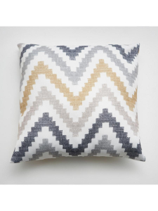 Подушка декоративная Жаккард Футуризм горчичный 40*40