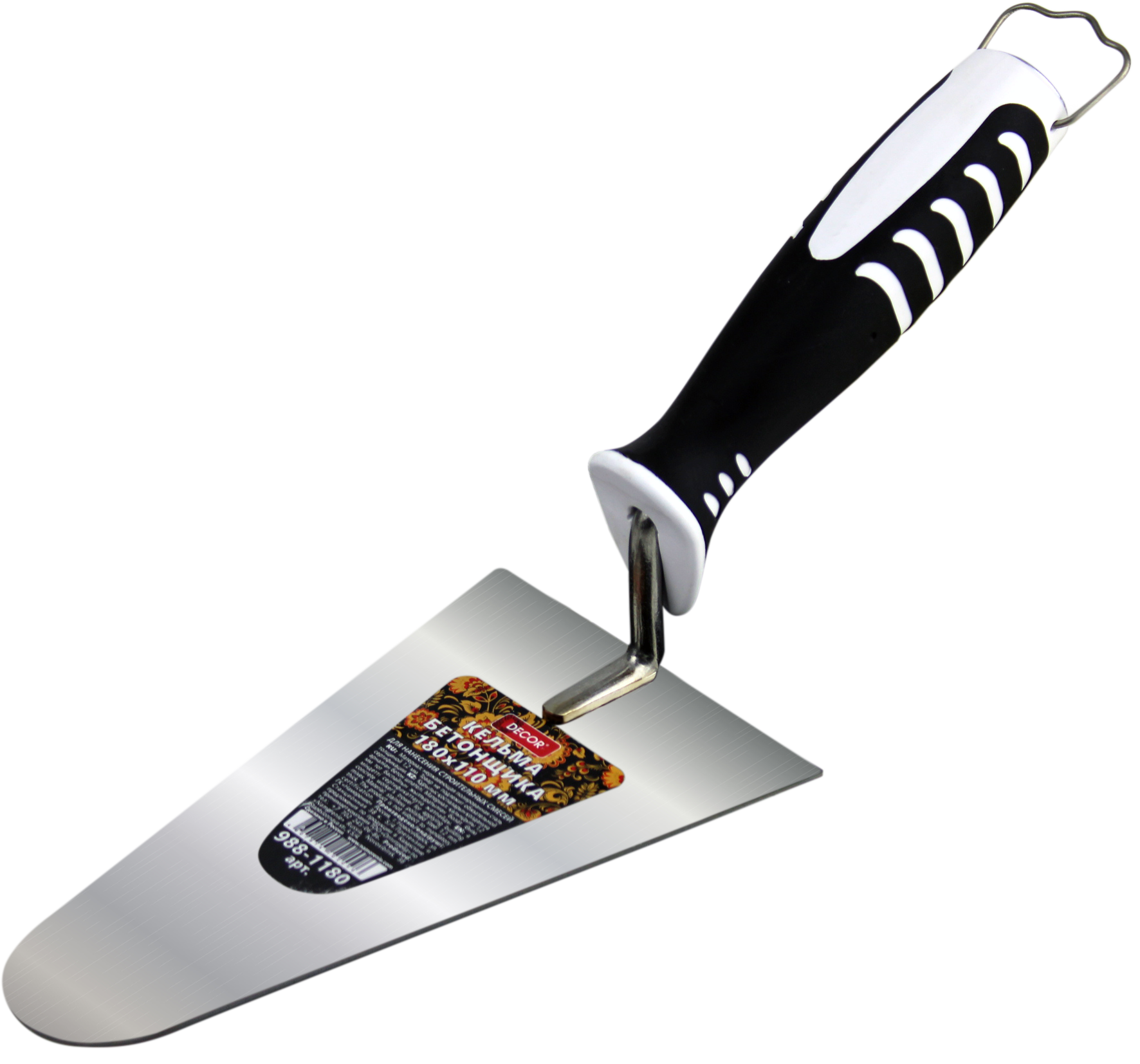 Кельма DECOR бетонщика 110х180 мм, толщина 1,2 мм (20шт/60шт)