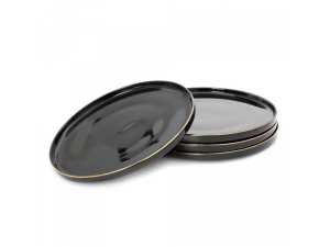 Тарелка обеденная BLACK GOLD 27см