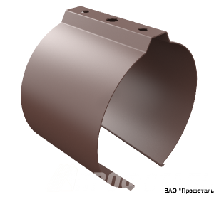 Держатель кр./трубы кирпич "ПС" 100 0,6 -шок.-коричн.*2(3) RAL 8017 пурал