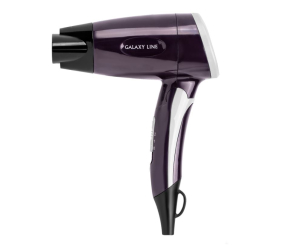 Фен для волос мощность 1200 Вт, 2 скорости потока воздуха, складная ручка Galaxy LINE GL 4338 (24шт)