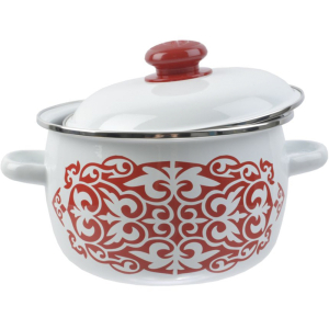 Кастрюля сфер. 3,0л белый Айша н/о (6) 1MC181P