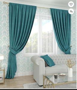 портьера Канвас 150*260 бирюзовый ГП