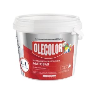 Эмаль акриловая для радиаторов отопления высокоглянцевая (1 кг) Olecolor (6)
