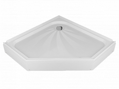 Поддон Alex Baitler пятиугольный 90х90х17, в сборе(_1_)