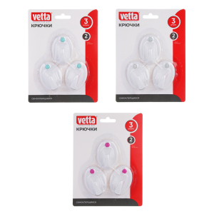 Крючки самоклеящиесяВЕСЕЛЫЙ РОДЖЕР  на блистере, 3 шт, WF-250