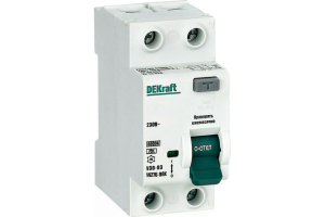 ВДТ 2P 32А 30мА тип A 6кА УЗО-03 Dekraft (6)