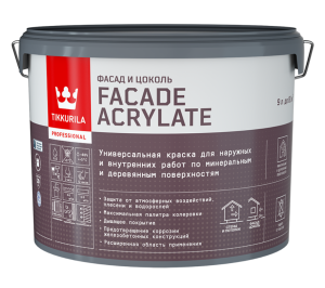 Краска фасадная Facade Acrylate A гл/мат 9л (1)