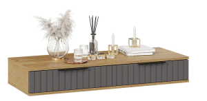 Стол туалетный Хилтон (Дуб Крафт золотой/Графит матовый)