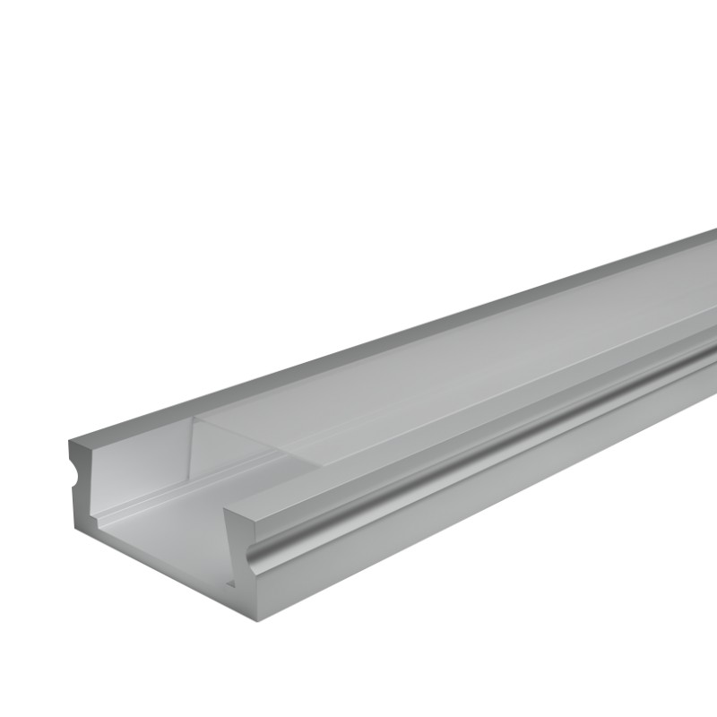 Профиль алюминиевый накладной WOLTA WAP-S-24/6/2000-A серый, 6х23.8х2000 мм (50)