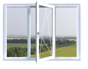 Окно 3-створ (1 откр. средн.) 1800*1300 WHS_60